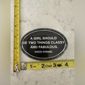 Ben’s Garden Coco Chanel Oval Quote paperweight